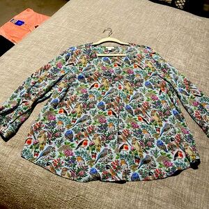 J. Jill bird blouse